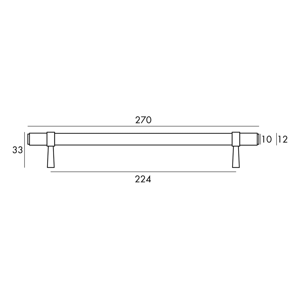 OTTI ASTOR HANDLE BRUSHED BRASS (MULTIPLE SIZES AVAILABLE)