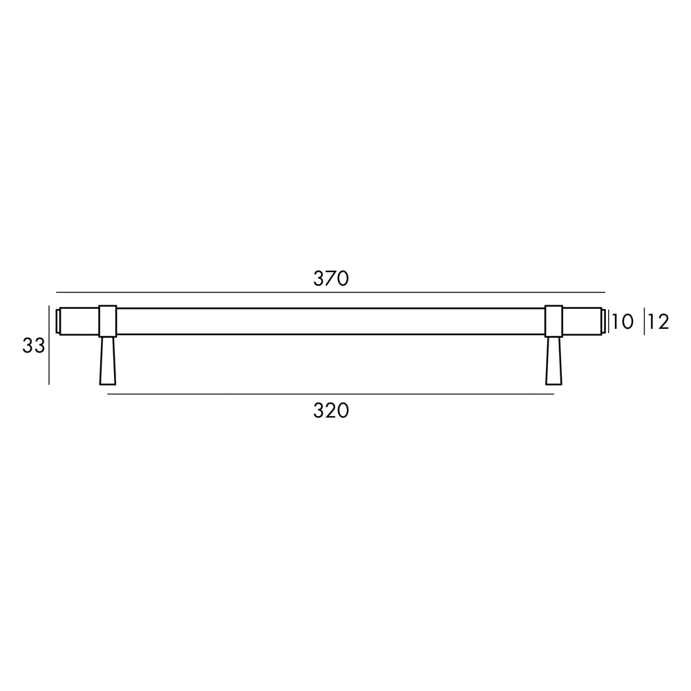 OTTI ASTOR HANDLE BRUSHED BRASS (MULTIPLE SIZES AVAILABLE)