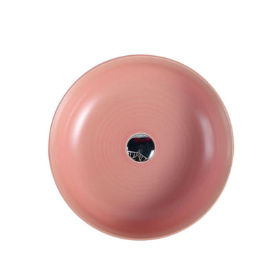MERCIO ASTI ROUND ABOVE COUNTER BASIN MATTE PINK 350MM