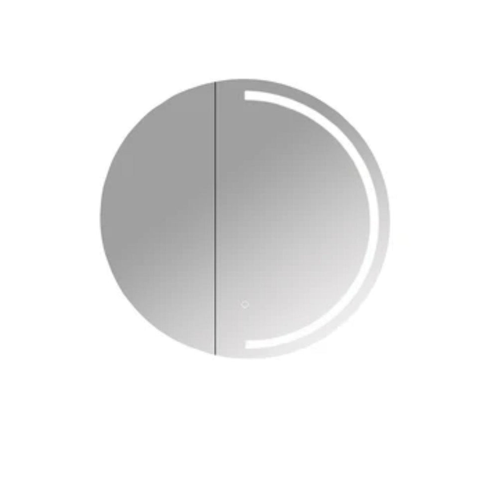 MERCIO ATHENA MATTE WHITE LED SHAVING CABINET 750X750MM