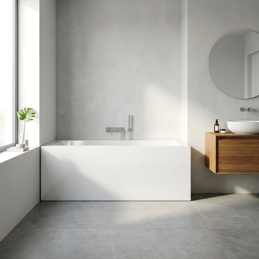 BROADWAY ATAUD FREESTANDING BATH GLOSS WHITE (AVAILABLE IN 1500MM AND 1700MM)