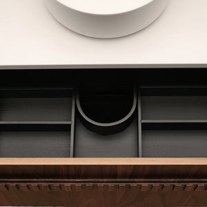 JOINERY BY BEARS ASHTON WALNUT 1500MM SINGLE BOWL WALL HUNG VANITY PACKAGE