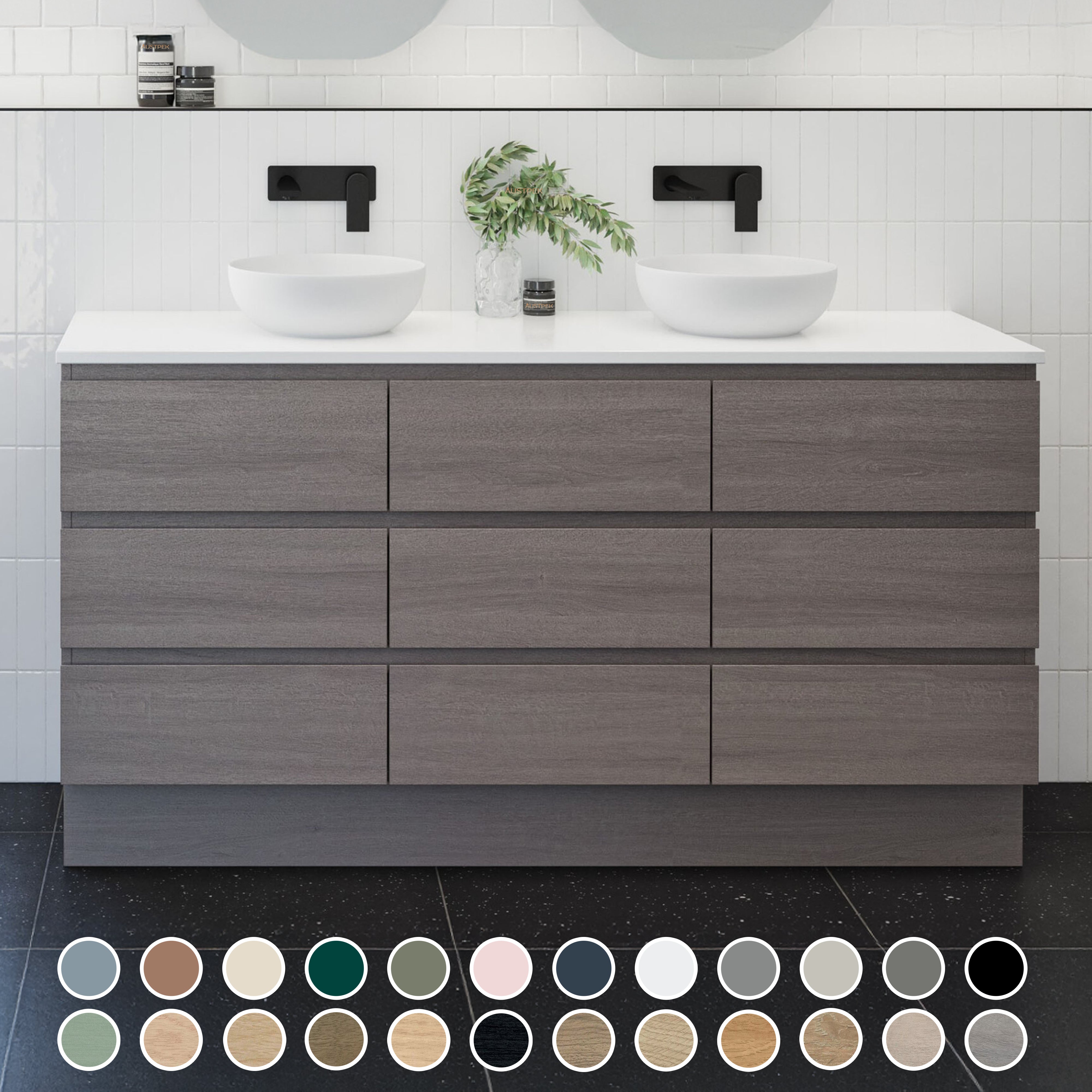 TIMBERLINE ASHTON CUSTOM FLOOR STANDING VANITY (ALL SIZING)