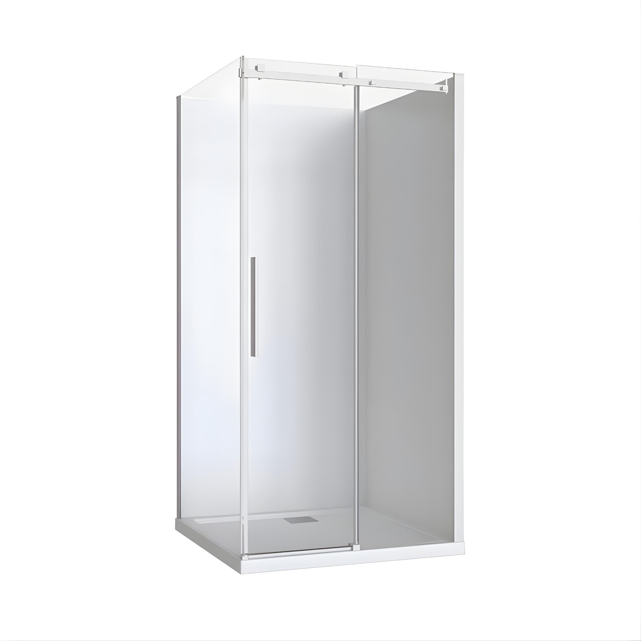 DECINA AVALON FRAMELESS SLIDING SHOWER SCREEN CHROME