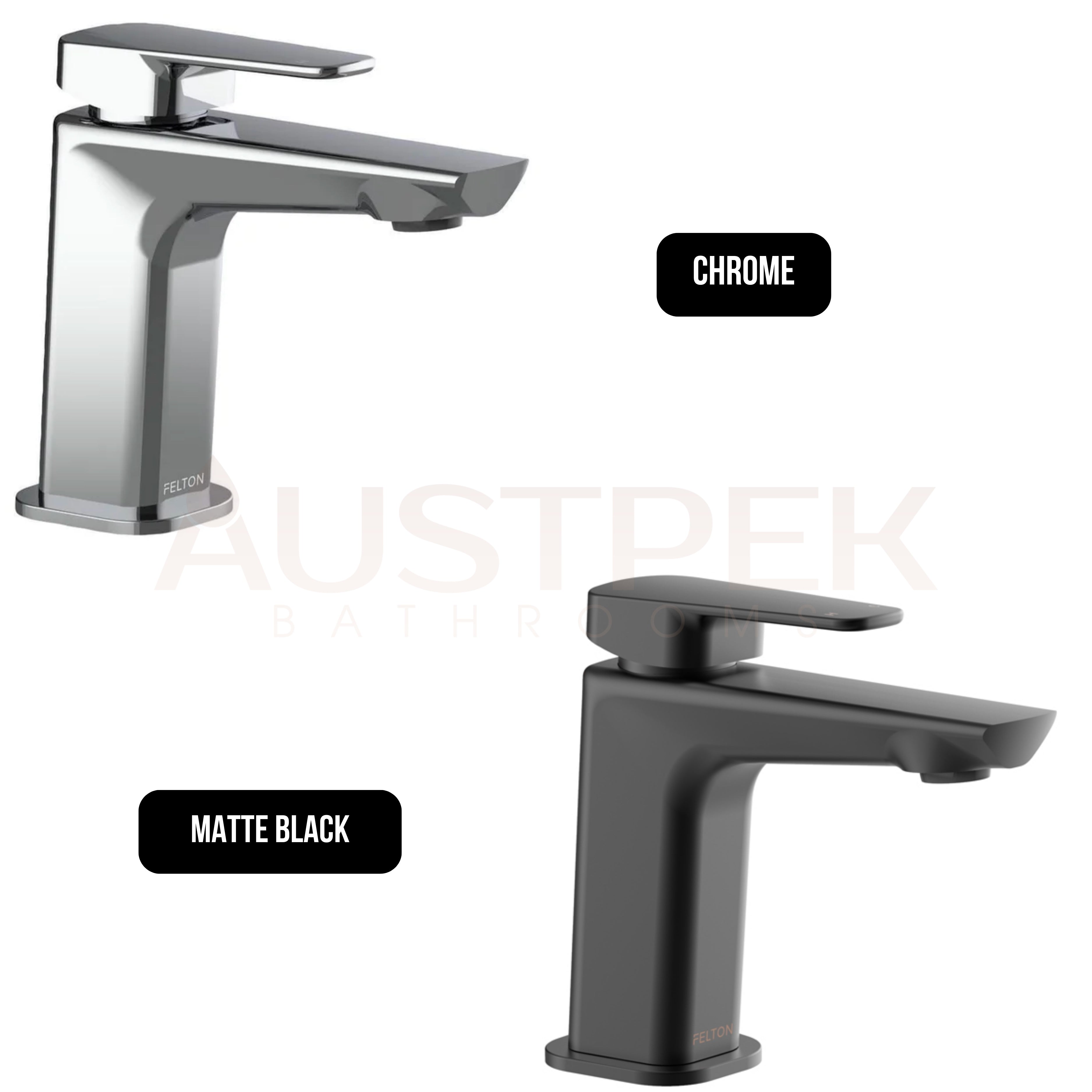 FELTON AXISS BASIN MIXER 135MM MATTE BLACK