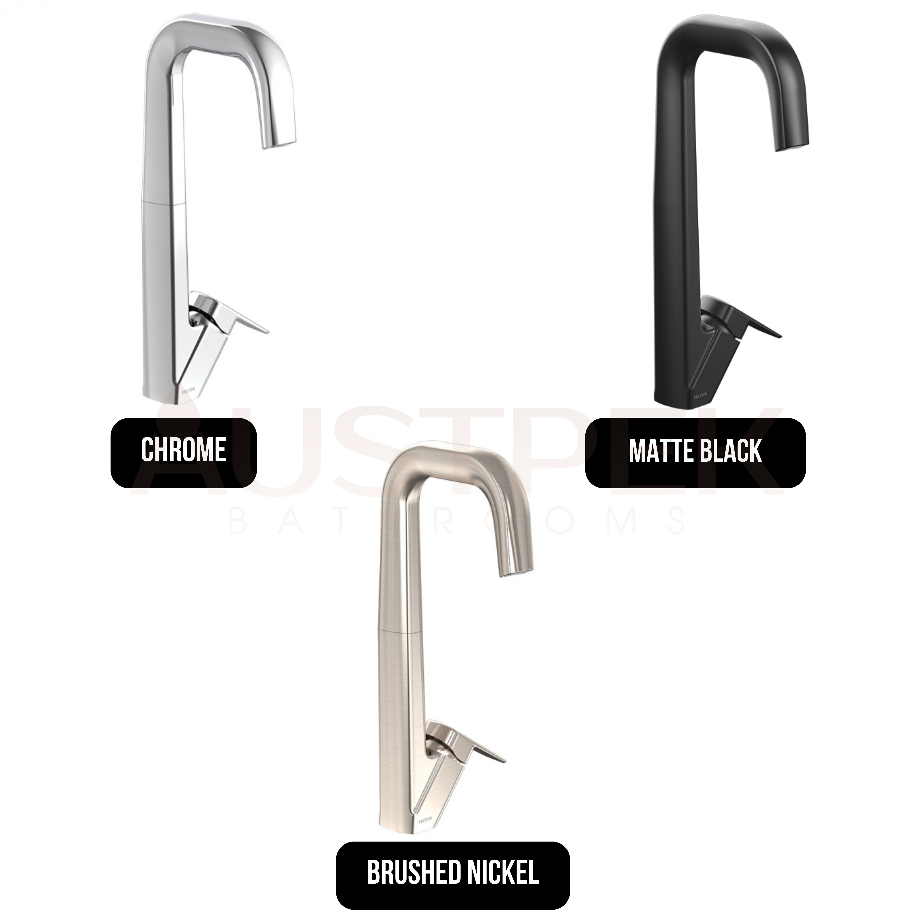 FELTON AXISS SINK MIXER 384MM CHROME