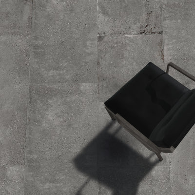 EVERSTONE STONE CEMENT ANTHRACITE MATTE 1200X600MM RECTANGULAR TILE (PER BOX)