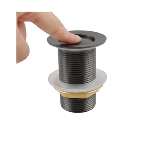 AQUAPERLA POP-UP NON-OVERFLOW BASIN WASTE 32MM GUN METAL