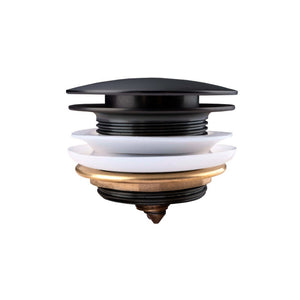 AQUAPERLA POP-UP NON-OVERFLOW BATHTUB WASTE 40MM BLACK