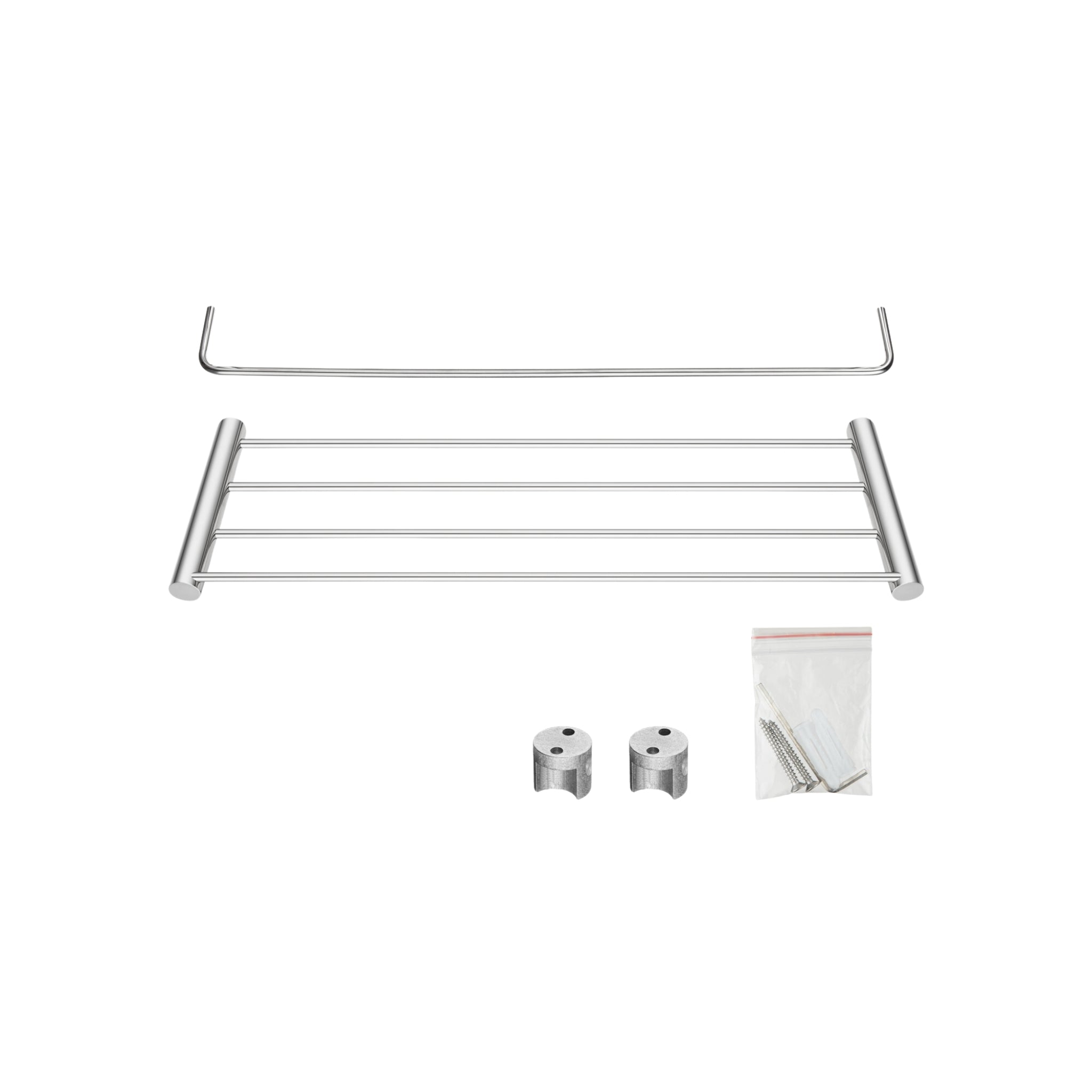 AQUAPERLA SHOWER SHELF 600MM CHROME