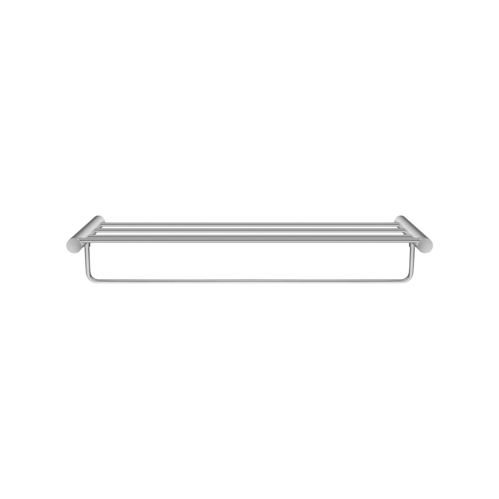 AQUAPERLA  SHOWER SHELF 600MM BRUSHED NICKEL