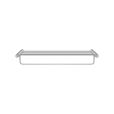 AQUAPERLA SHOWER SHELF 600MM BRUSHED NICKEL