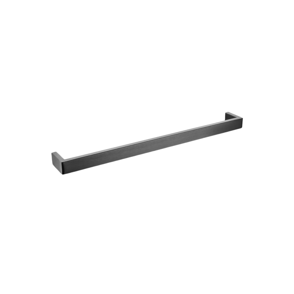 AQUAPERLA IVANO SINGLE TOWEL RAIL GUN METAL (AVAILABLE IN 600MM AND 800MM)