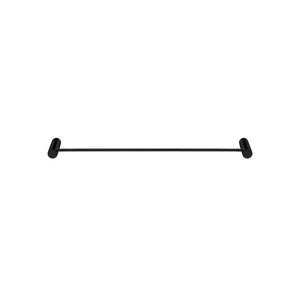 AQUAPERLA SINGLE TOWEL RAIL BLACK 600MM