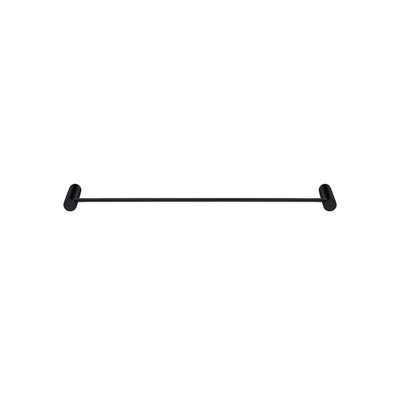 AQUAPERLA SINGLE TOWEL RAIL BLACK 600MM