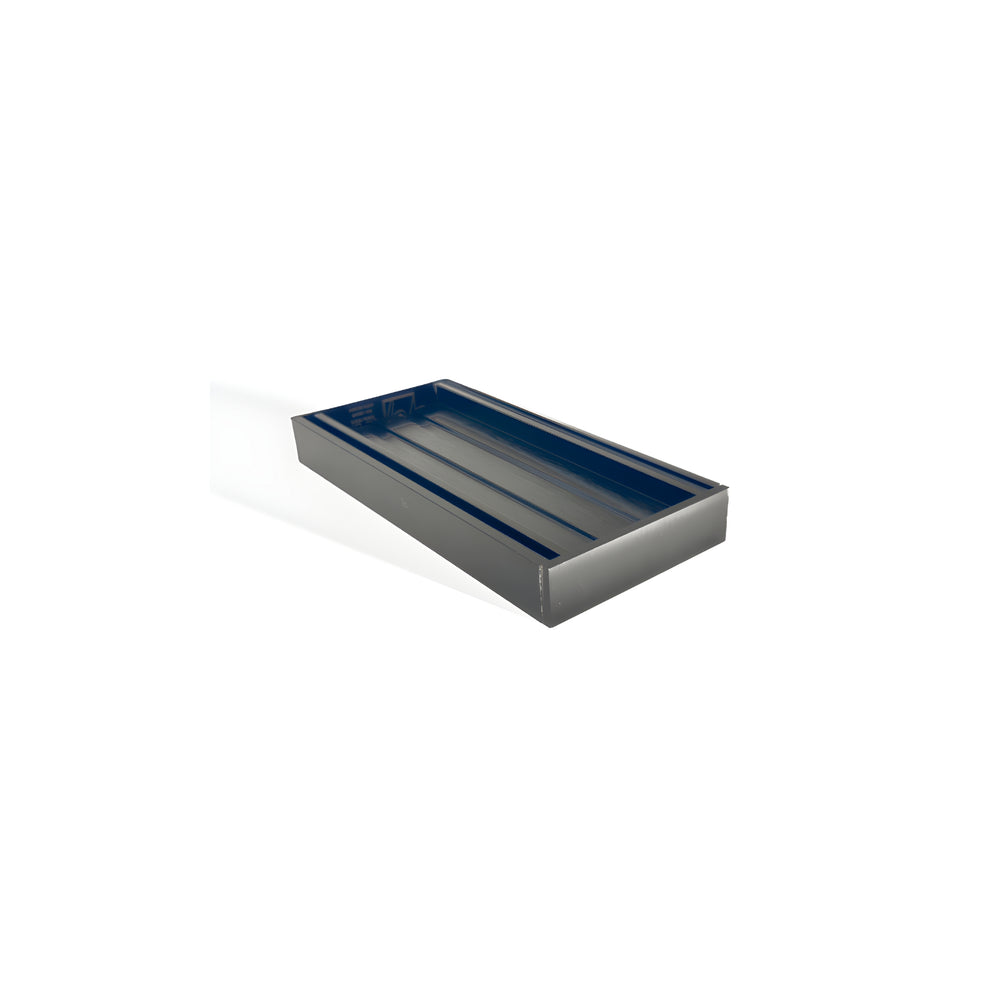 AQUAPERLA EZY FLOW TILE INSERT GRATE BRUSHED BLACK 300X26MM