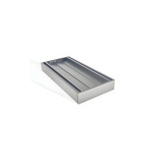 AQUAPERLA EZY FLOW TILE INSERT GRATE GUN METAL 300X26MM