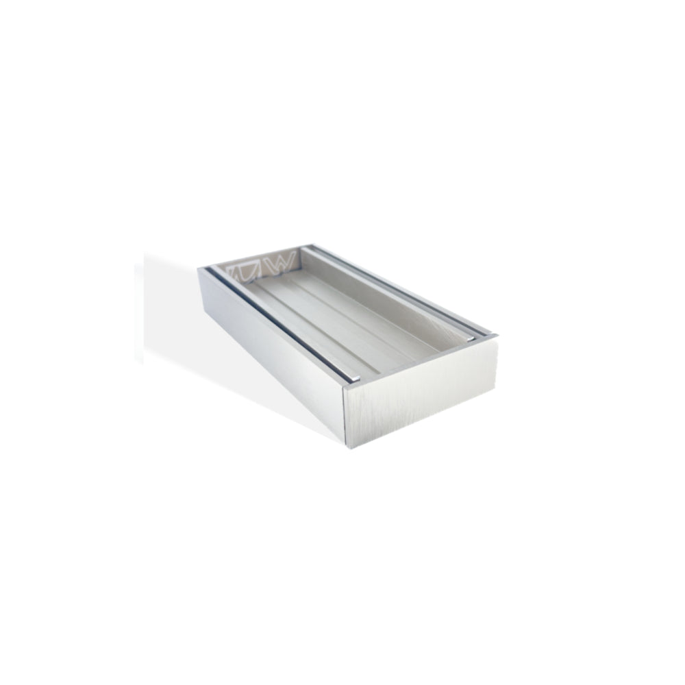 AQUAPERLA EZY FLOW TILE INSERT GRATE BRUSHED NICKEL 300X35MM