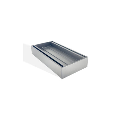 AQUAPERLA EZY FLOW TILE INSERT GRATE GUN METAL 300X35MM