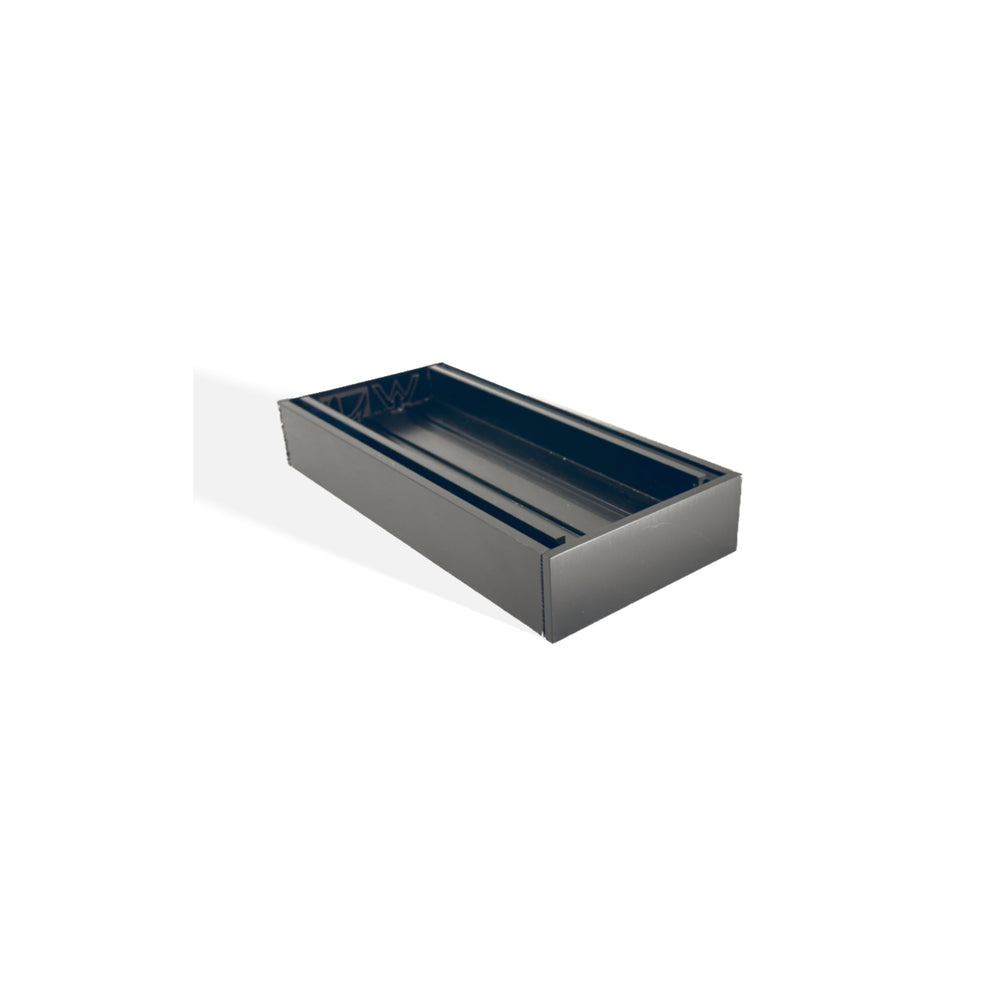 AQUAPERLA EZY FLOW TILE INSERT GRATE BRUSHED BLACK 300X35MM