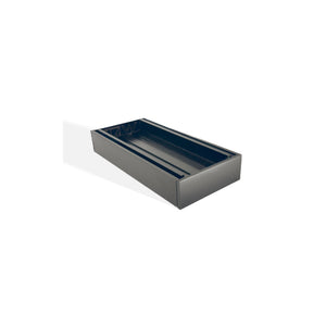 AQUAPERLA EZY FLOW TILE INSERT GRATE BRUSHED BLACK 300X35MM