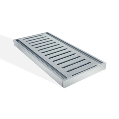 AQUAPERLA EZY FLOW FLOOR GRATE GUN METAL 300X14MM