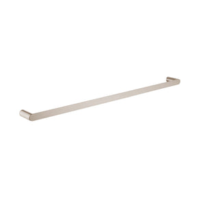 AQUAPERLA RUSHY SINGLE TOWEL RAIL BRUSHED NICKEL (AVAILABLE IN 600MM AND 800MM)