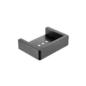 AQUAPERLA IVANO SOAP DISH HOLDER 144MM GUN METAL