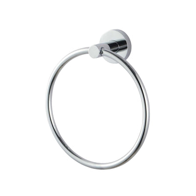 AQUAPERLA LUCID PIN TOWEL RING 188MM CHROME