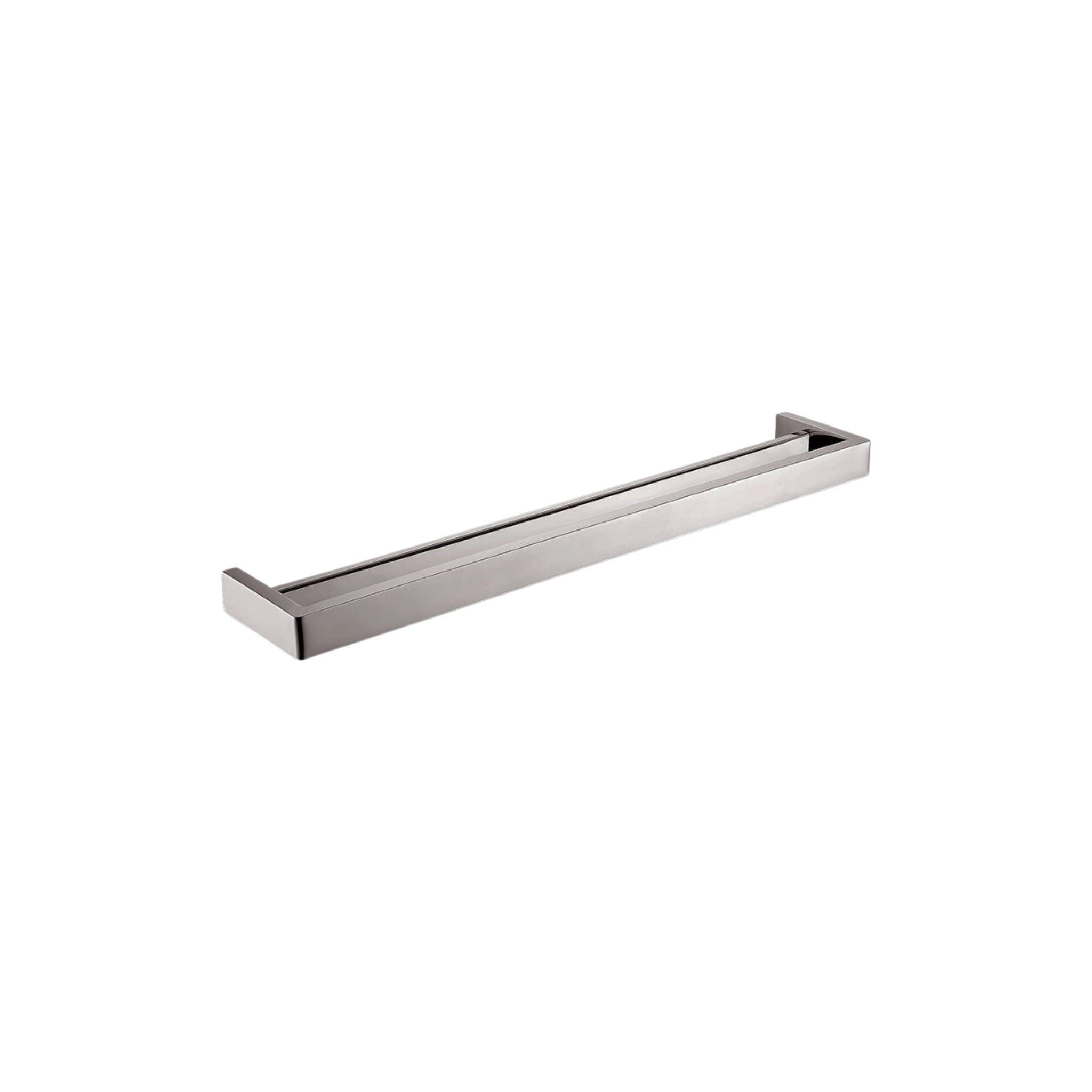 AQUAPERLA IVANO DOUBLE TOWEL RAIL BRUSHED NICKEL (AVAILABLE IN 600MM AND 800MM)
