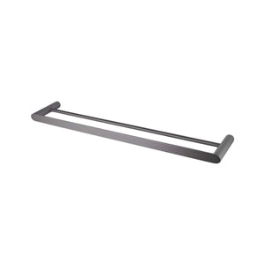 AQUAPERLA RUSHY DOUBLE TOWEL RAIL GUN METAL (AVAILABLE IN 600MM AND 800MM)