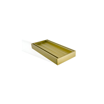 AQUAPERLA EZY FLOW TILE INSERT GRATE BRUSHED GOLD 300X26MM