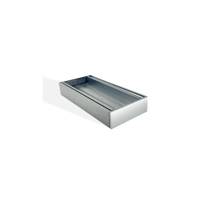 AQUAPERLA EZY FLOW TILE INSERT GRATE BRUSHED SILVER 300X35MM