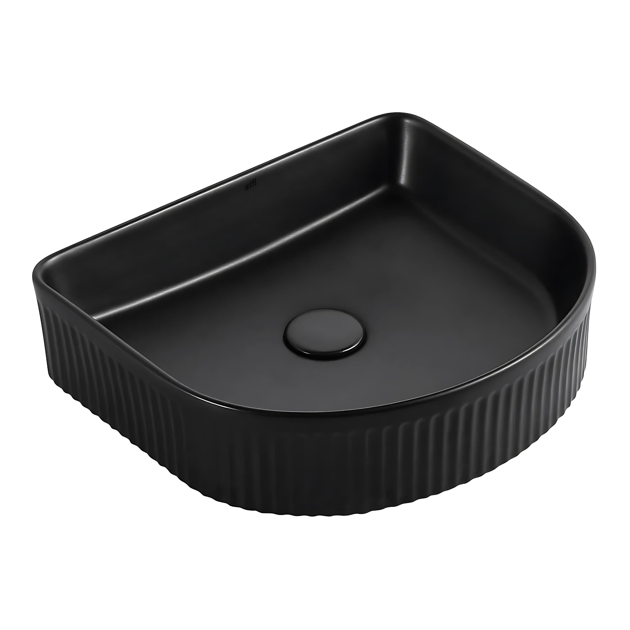 OTTI ARCHIE CERAMIC ABOVE COUNTER BASIN MATTE BLACK 415MM