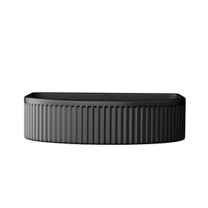 OTTI ARCHIE CERAMIC ABOVE COUNTER BASIN MATTE BLACK 415MM