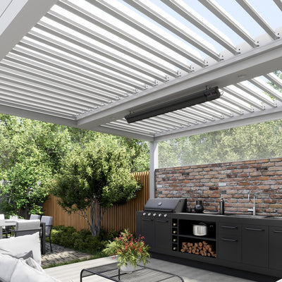 THERMOGROUP LOTUS 1200W LONG WAVE OUTDOOR HEATER BLACK 940MM