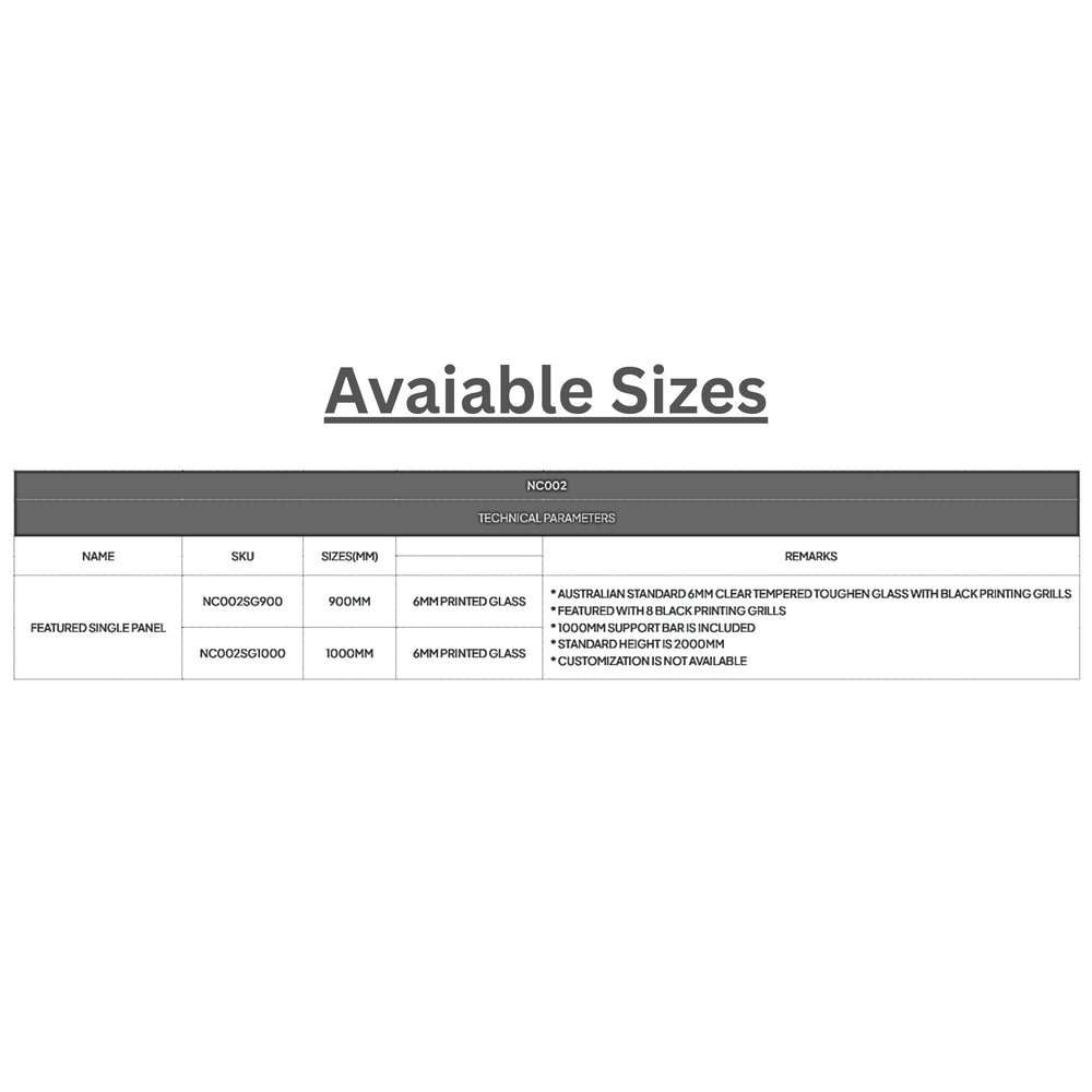 COVEY FRAMED 8 PRINTED GRILLS WALK IN SINGLE PANEL WITH SUPPORT BAR SHOWER SCREEN MATTE BLACK