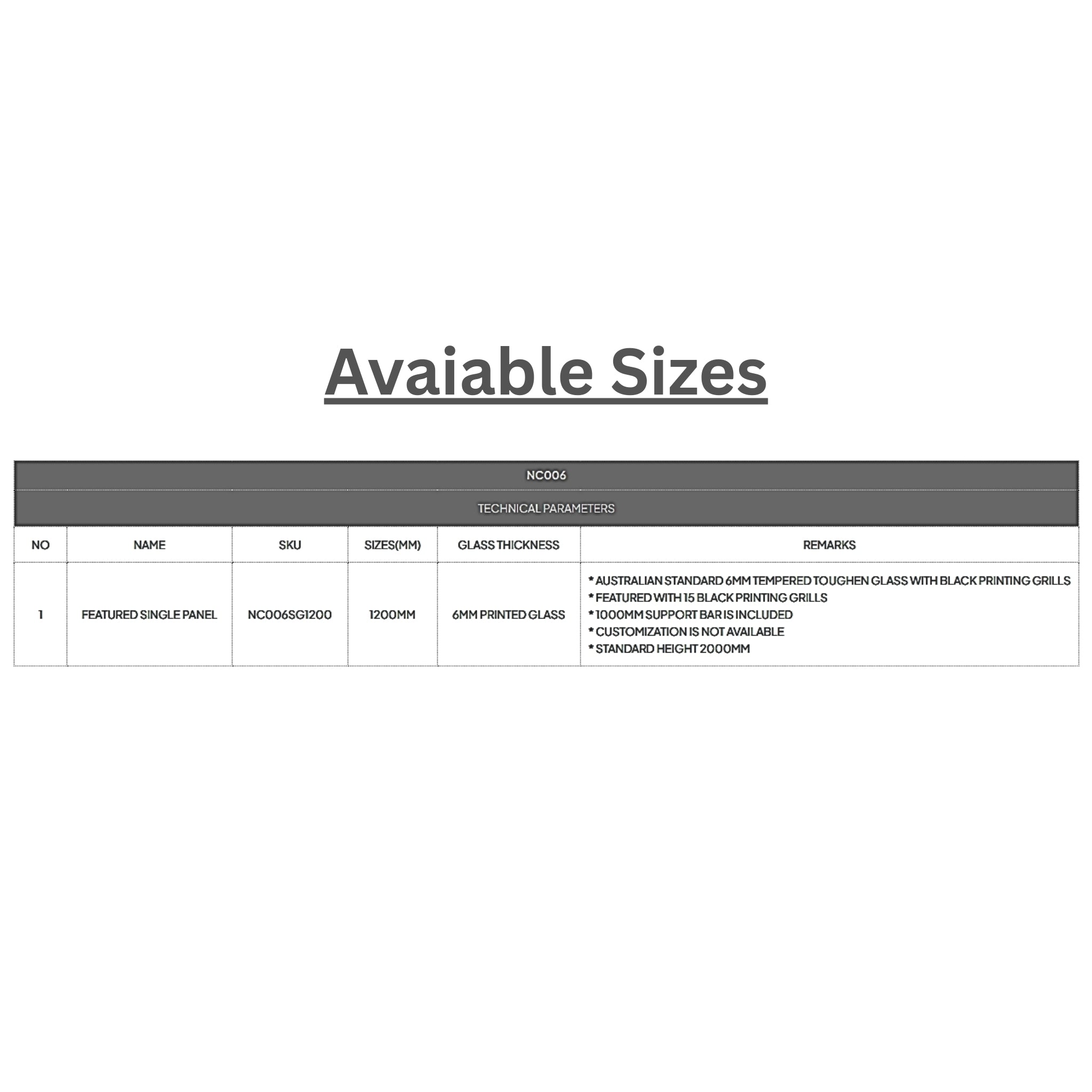 COVEY FRAMED 15 PRINTED GRILLS WALK IN SINGLE PANEL SHOWER SCREEN MATTE BLACK