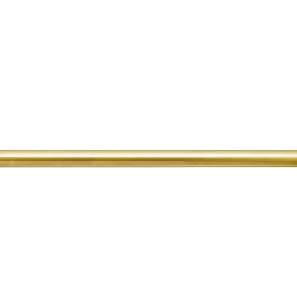 COLDBUSTER HORIZONTAL ROUND HEATED SINGLE TOWEL RAIL BRUSHED BRASS (AVAILABLE IN 450MM, 632MM AND 832MM)