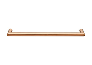 COLDBUSTER HORIZONTAL ROUND HEATED SINGLE TOWEL RAIL BRUSHED COPPER (AVAILABLE IN 450MM, 632MM AND 832MM)