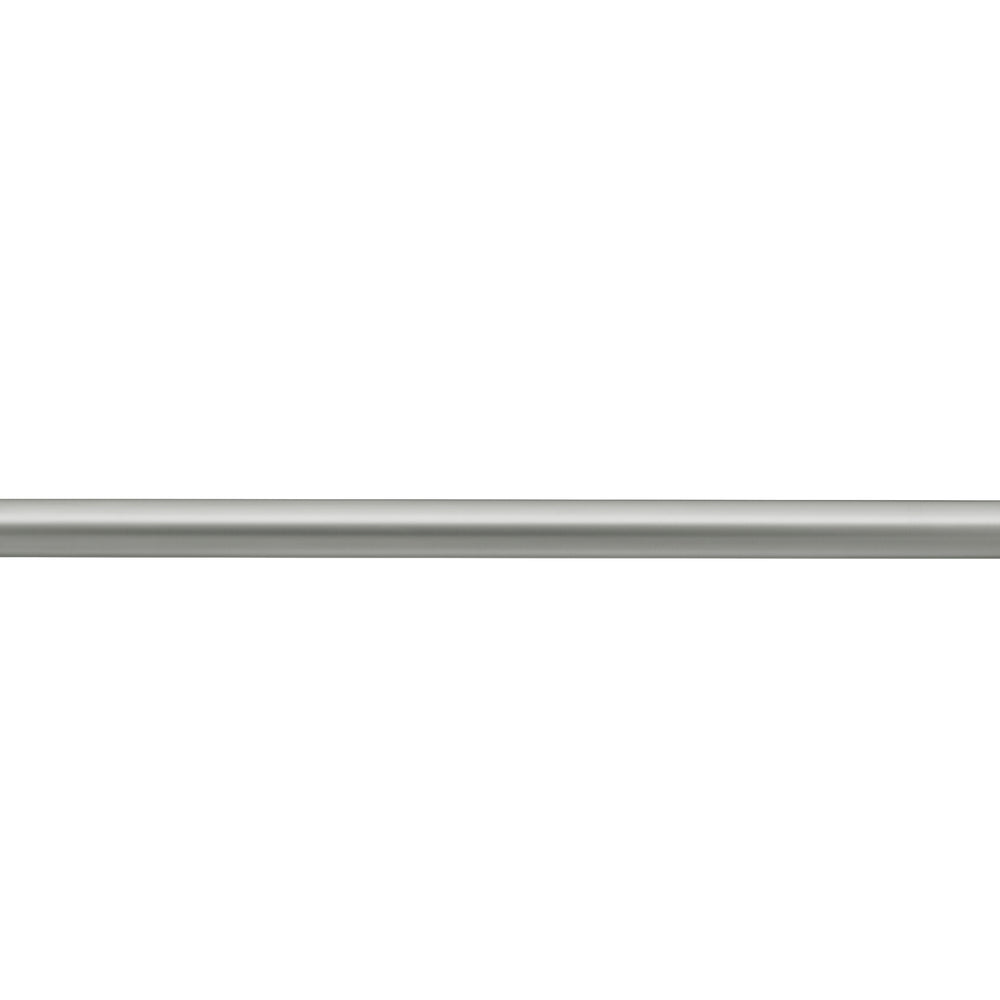 COLDBUSTER HORIZONTAL ROUND HEATED SINGLE TOWEL RAIL BRUSHED NICKEL (AVAILABLE IN 450MM, 632MM AND 832MM)
