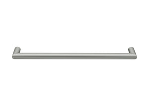COLDBUSTER HORIZONTAL ROUND HEATED SINGLE TOWEL RAIL BRUSHED NICKEL (AVAILABLE IN 450MM, 632MM AND 832MM)