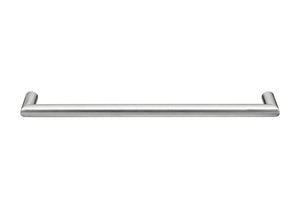COLDBUSTER HORIZONTAL ROUND HEATED SINGLE TOWEL RAIL BRUSHED STAINLESS STEEL (AVAILABLE IN 450MM, 632MM AND 832MM)