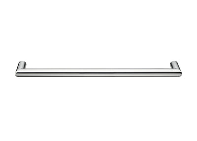 COLDBUSTER HORIZONTAL ROUND HEATED SINGLE TOWEL RAIL POLISHED STAINLESS STEEL (AVAILABLE IN 450MM, 632MM AND 832MM)
