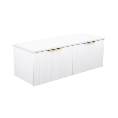FIENZA BAYVIEW ULTRA WHITE MATTE 1200MM SINGLE BOWL WALL HUNG VANITY