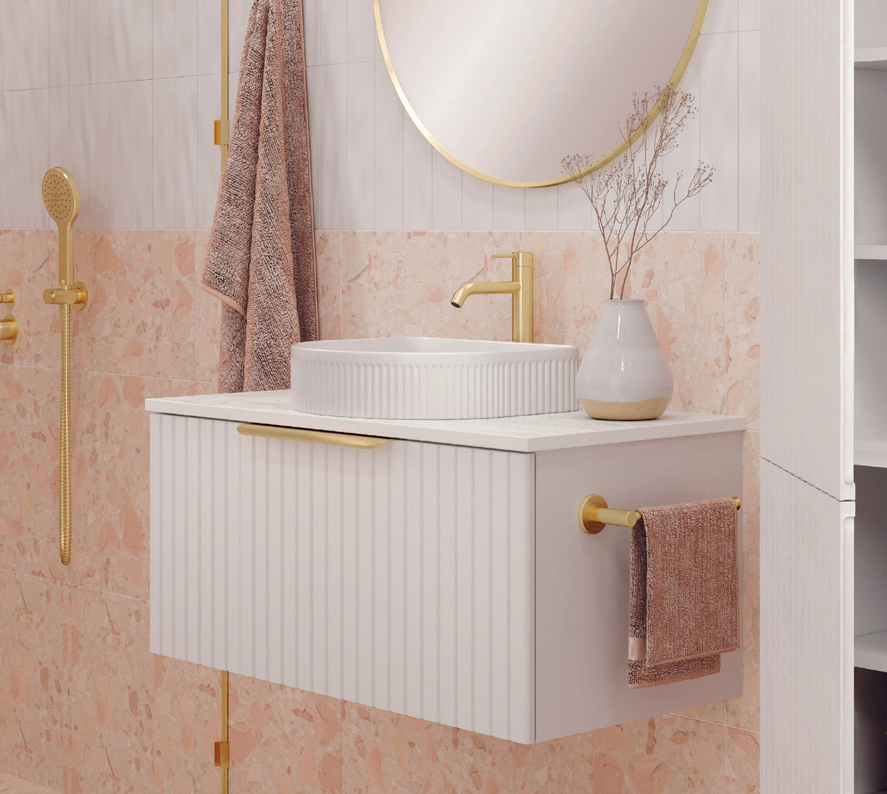 FIENZA BAYVIEW ULTRA WHITE MATTE 900MM SINGLE BOWL WALL HUNG VANITY