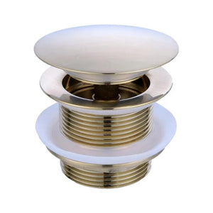 TURNER HASTINGS SAFETY PULL-OUT POP-UP BATH WASTE WITH SHORT TAIL 40MM BRUSHED BRASS