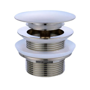 TURNER HASTINGS SAFETY PULL-OUT POP-UP BATH WASTE WITH SHORT TAIL 40MM BRUSHED NICKEL