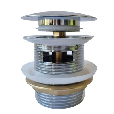 TURNER HASTINGS SAFETY PULL-OUT POP-UP BATH WASTE WITH SHORT TAIL OVERFLOW 40MM CHROME