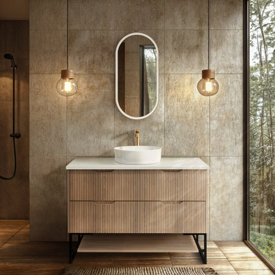 RIVA BALI AMERICAN OAK 1200MM SINGLE BOWL FLOOR STANDING VANITY